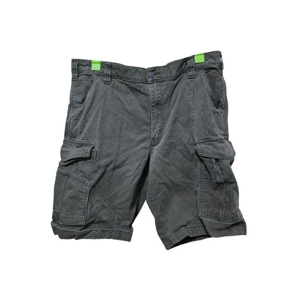 Carhartt Mens Green Cargo Shorts With Multiple Pockets Belt Loops Sz 38  Durable - Picture 1 of 11